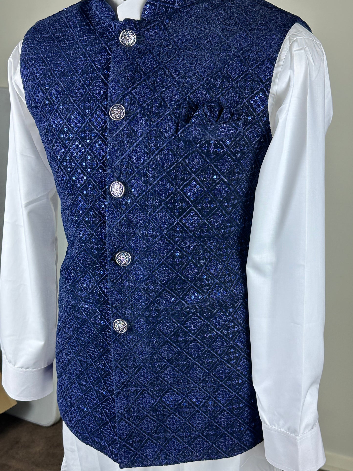 Navy Blue Waistcoat