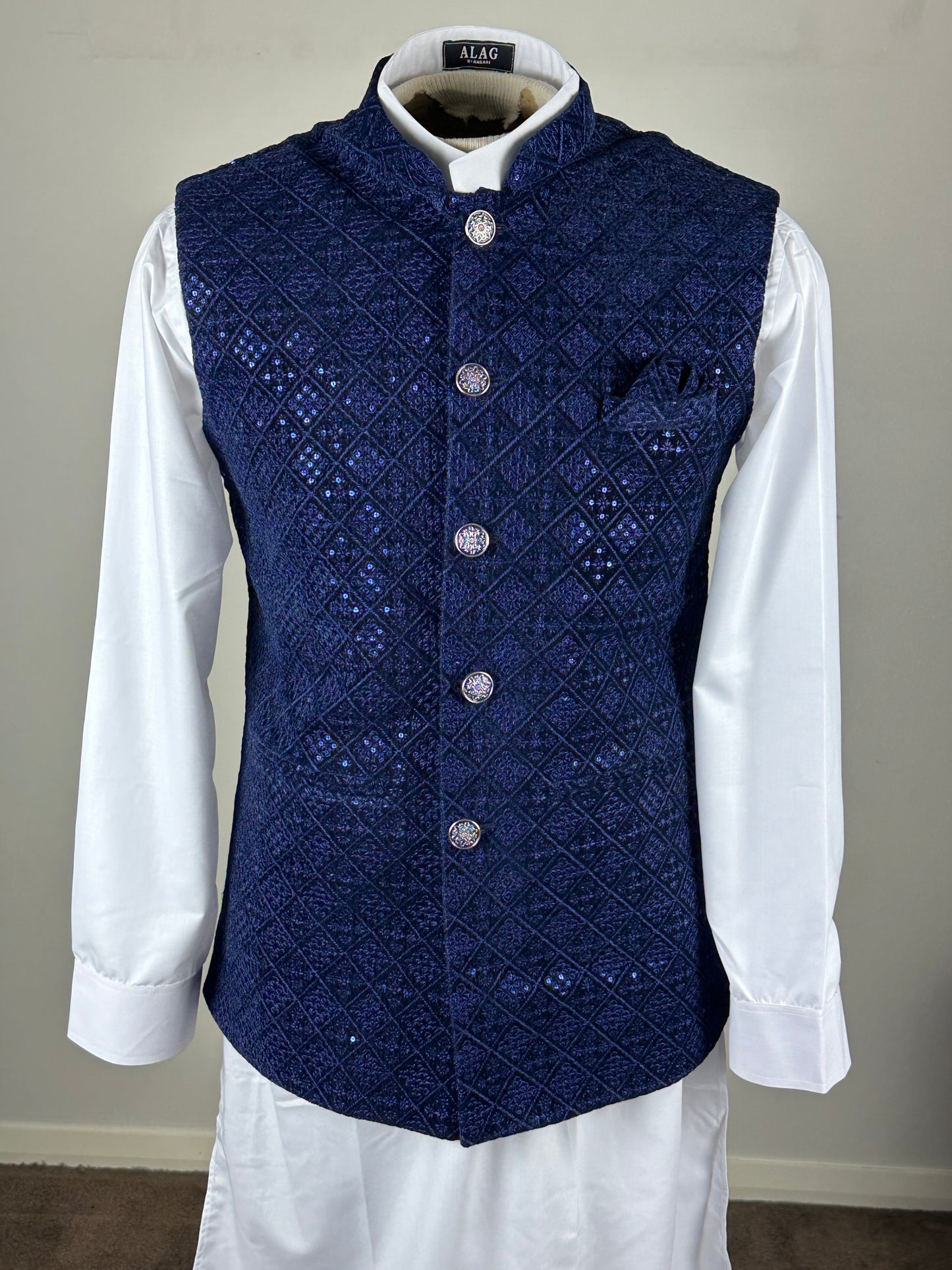 Navy Blue Waistcoat