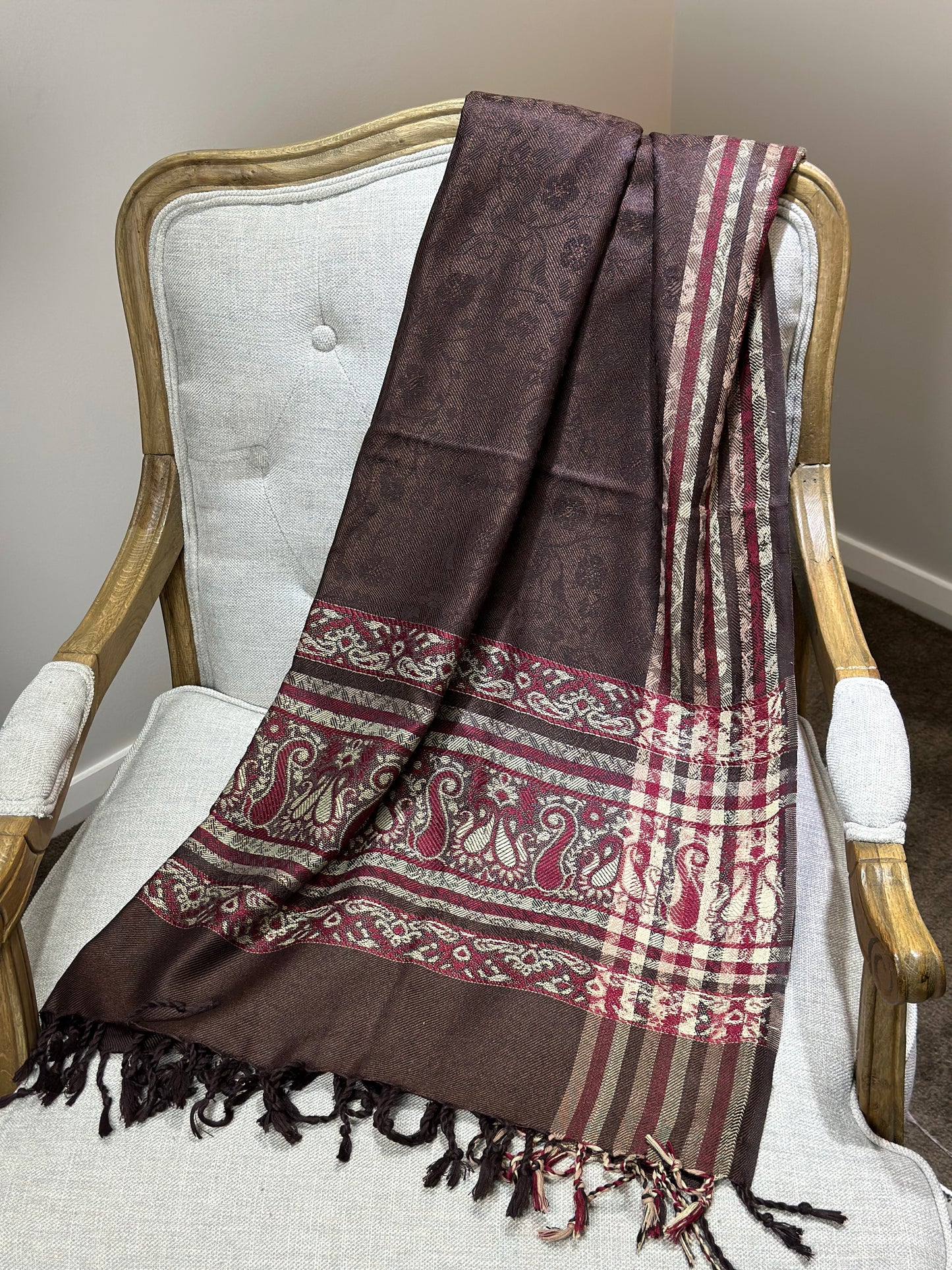 Self-Print Patterned Shawls