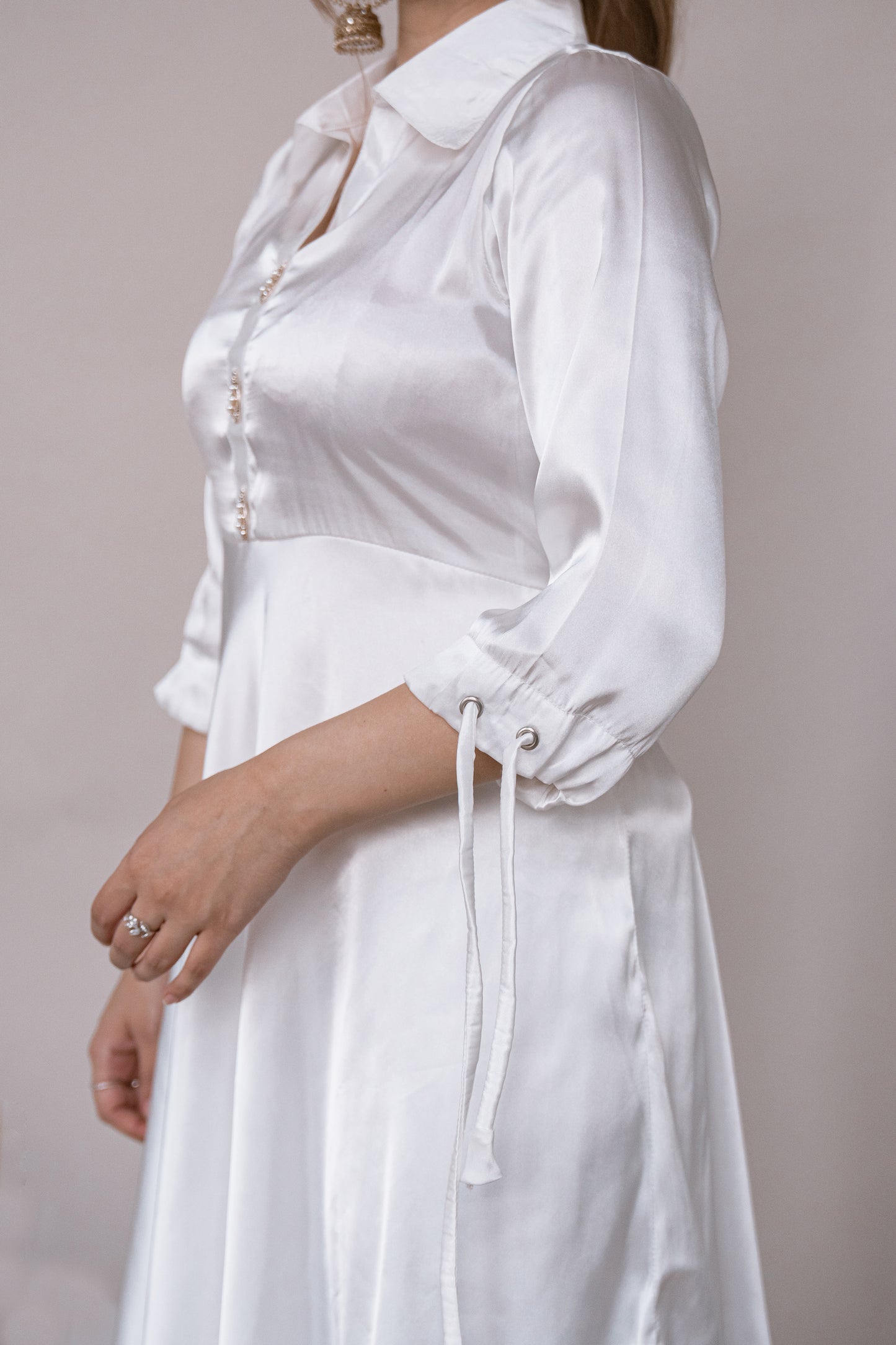 Simply Stylish - White Kurti