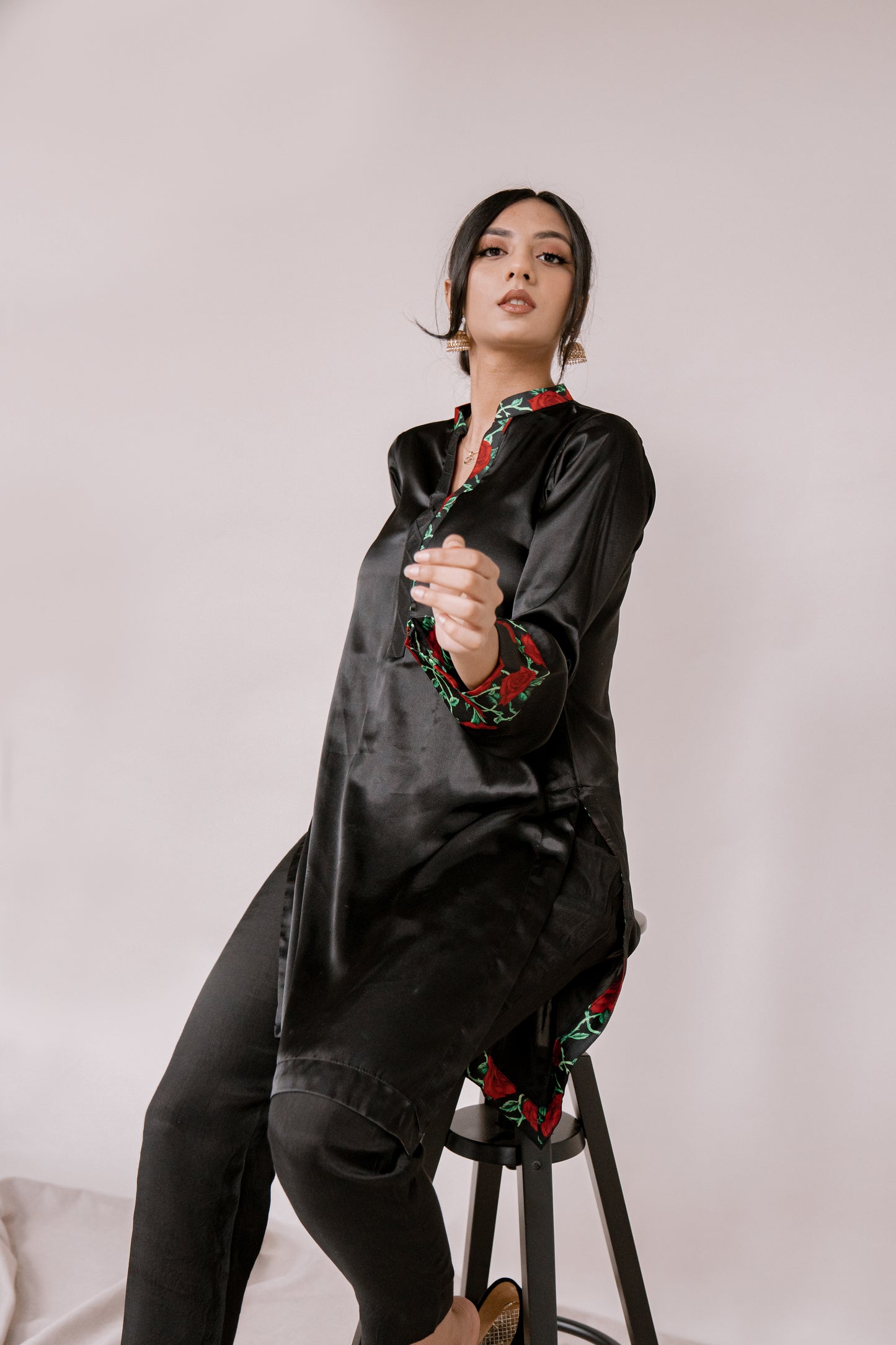 Heartbreaker - Black Kurti