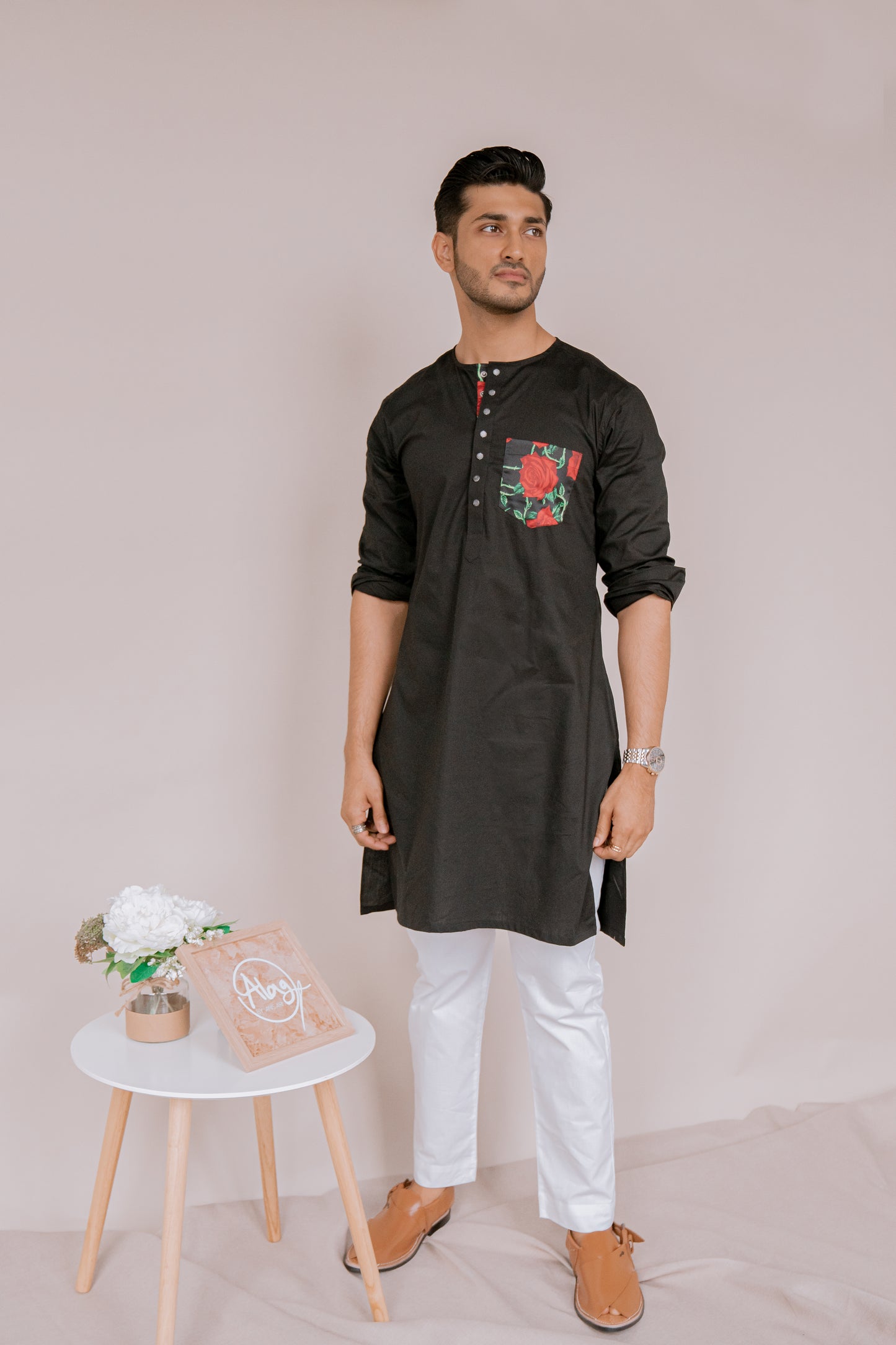 Heartbreaker - Black Kurta