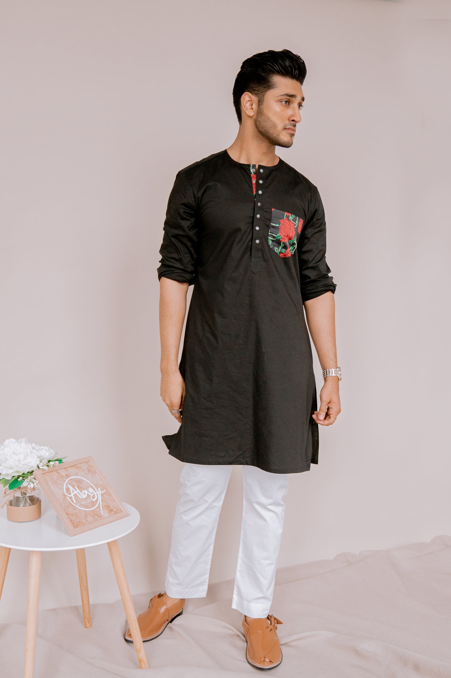 Heartbreaker - Black Kurta