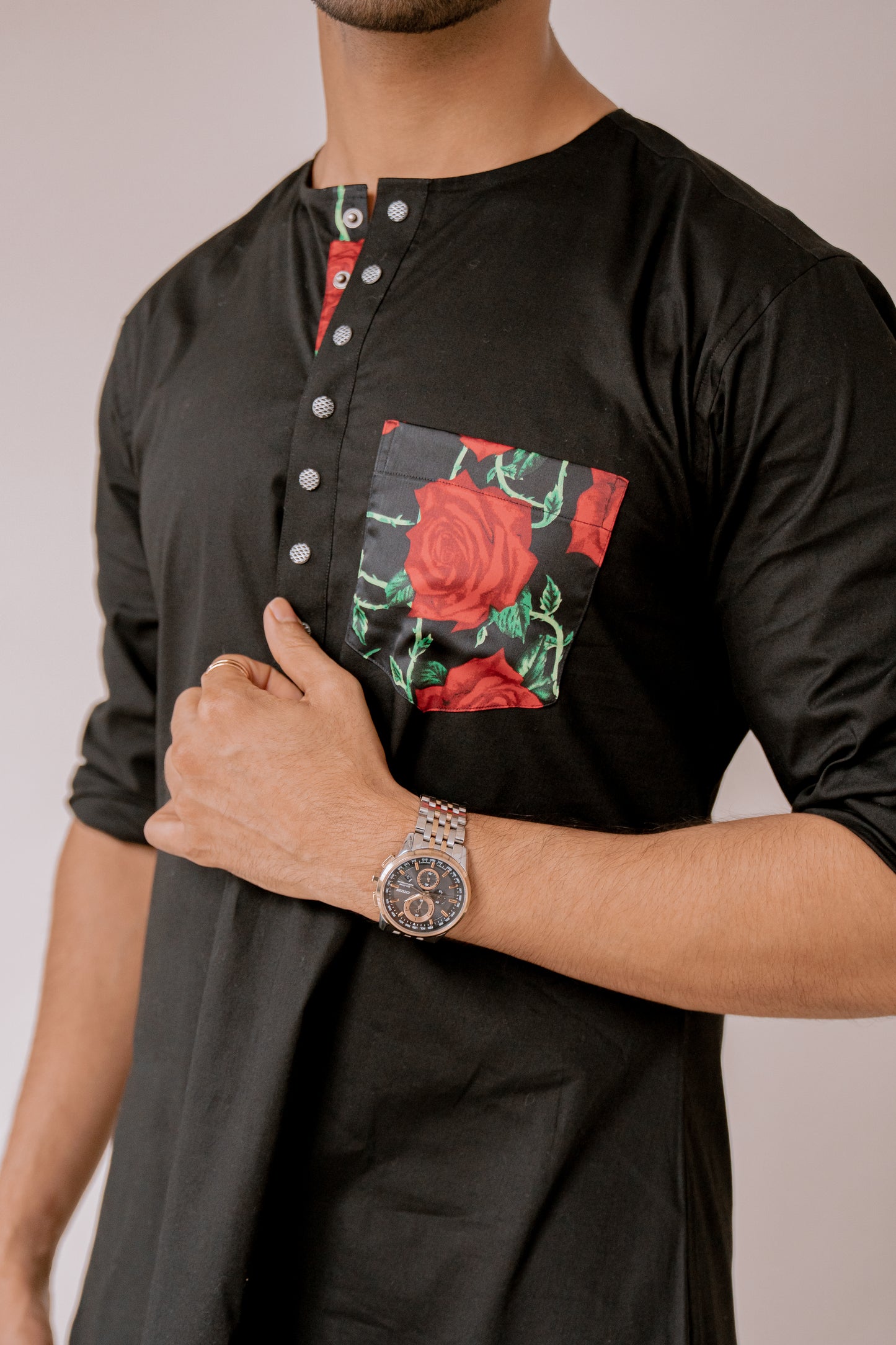 Heartbreaker - Black Kurta