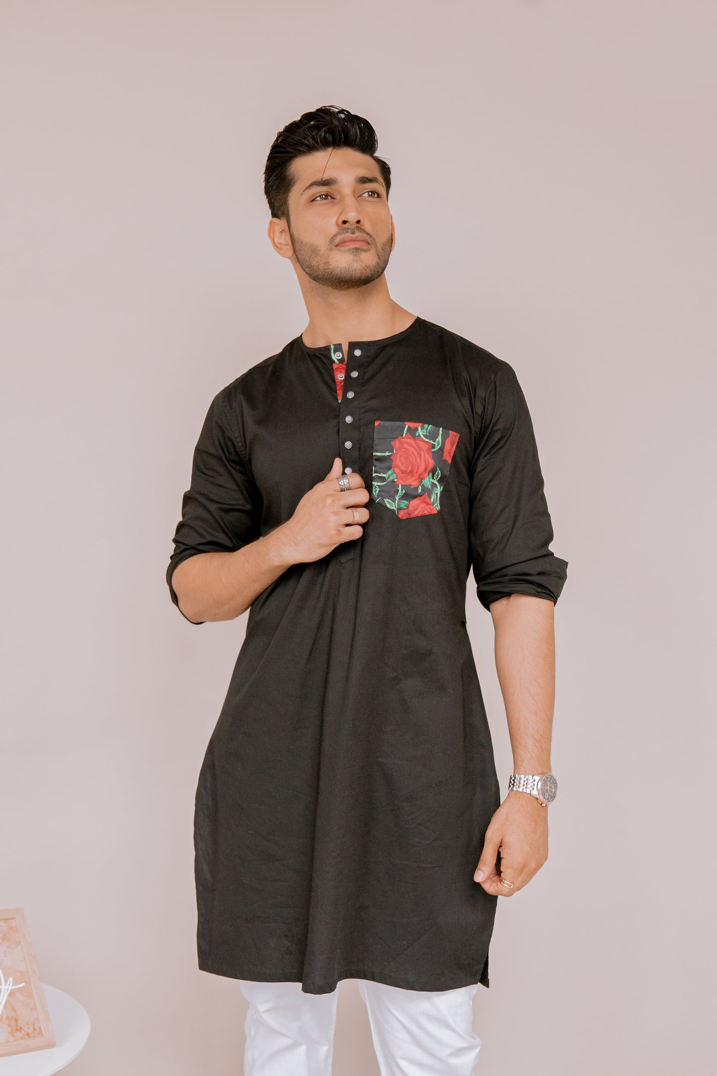 Heartbreaker - Black Kurta