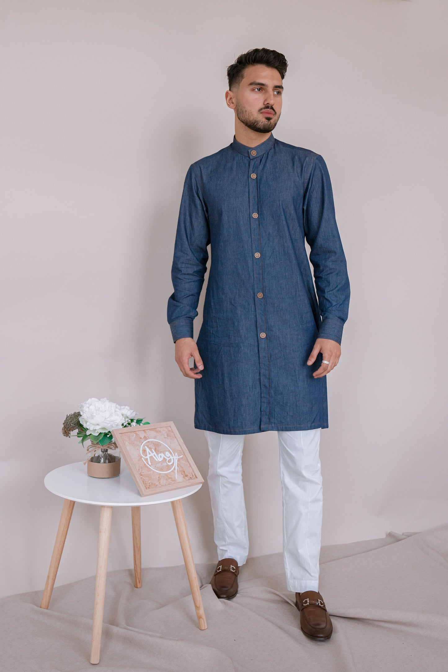 Stand Out - Denim Kurta