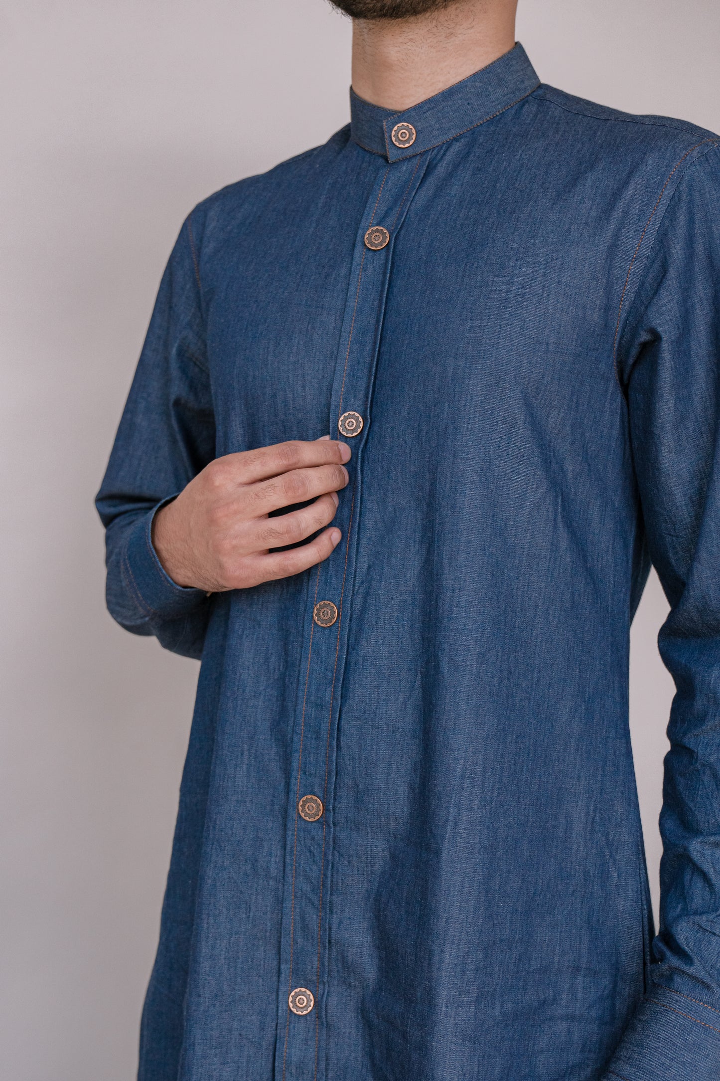 Stand Out - Denim Kurta