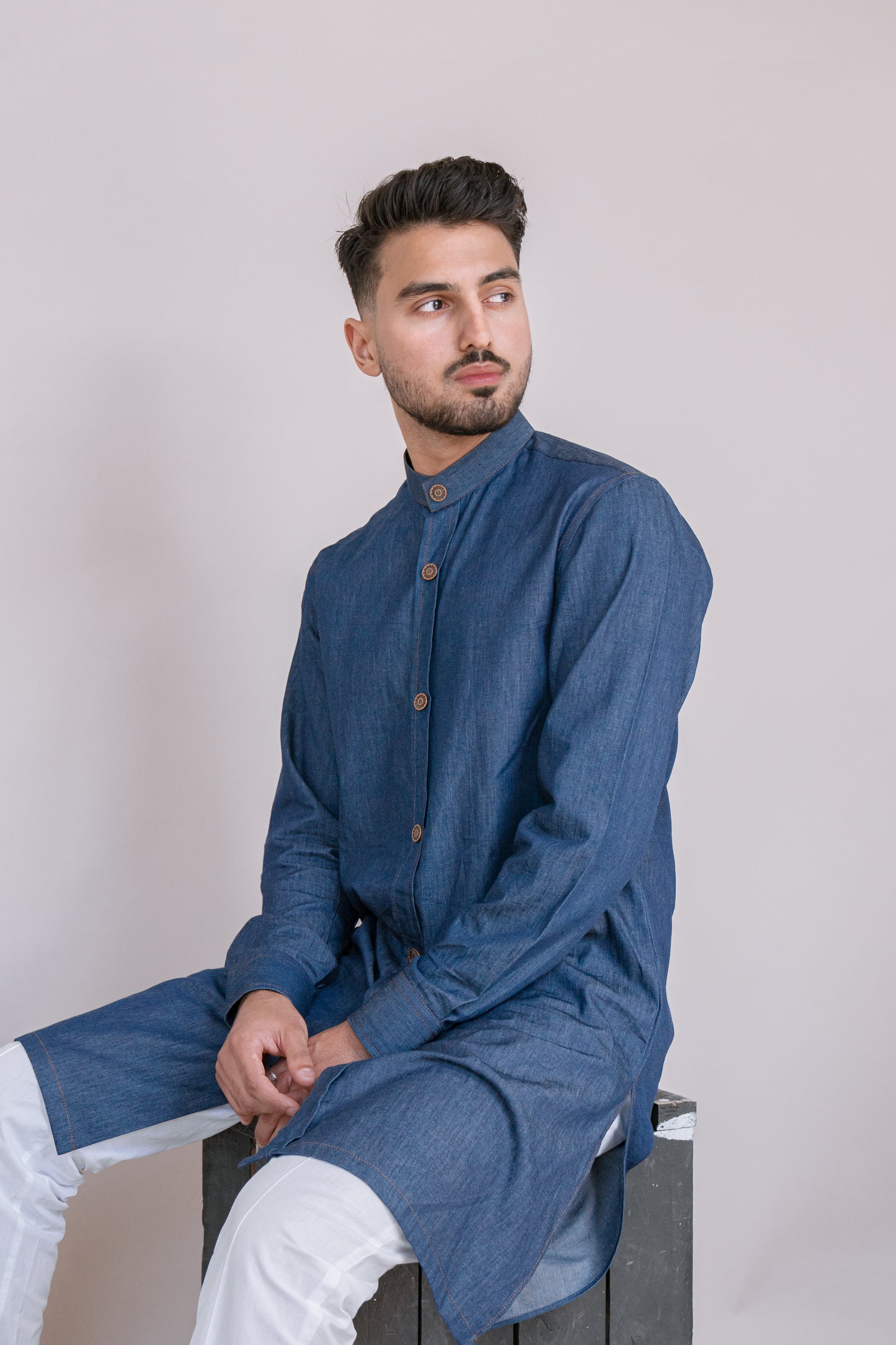 Stand Out - Denim Kurta