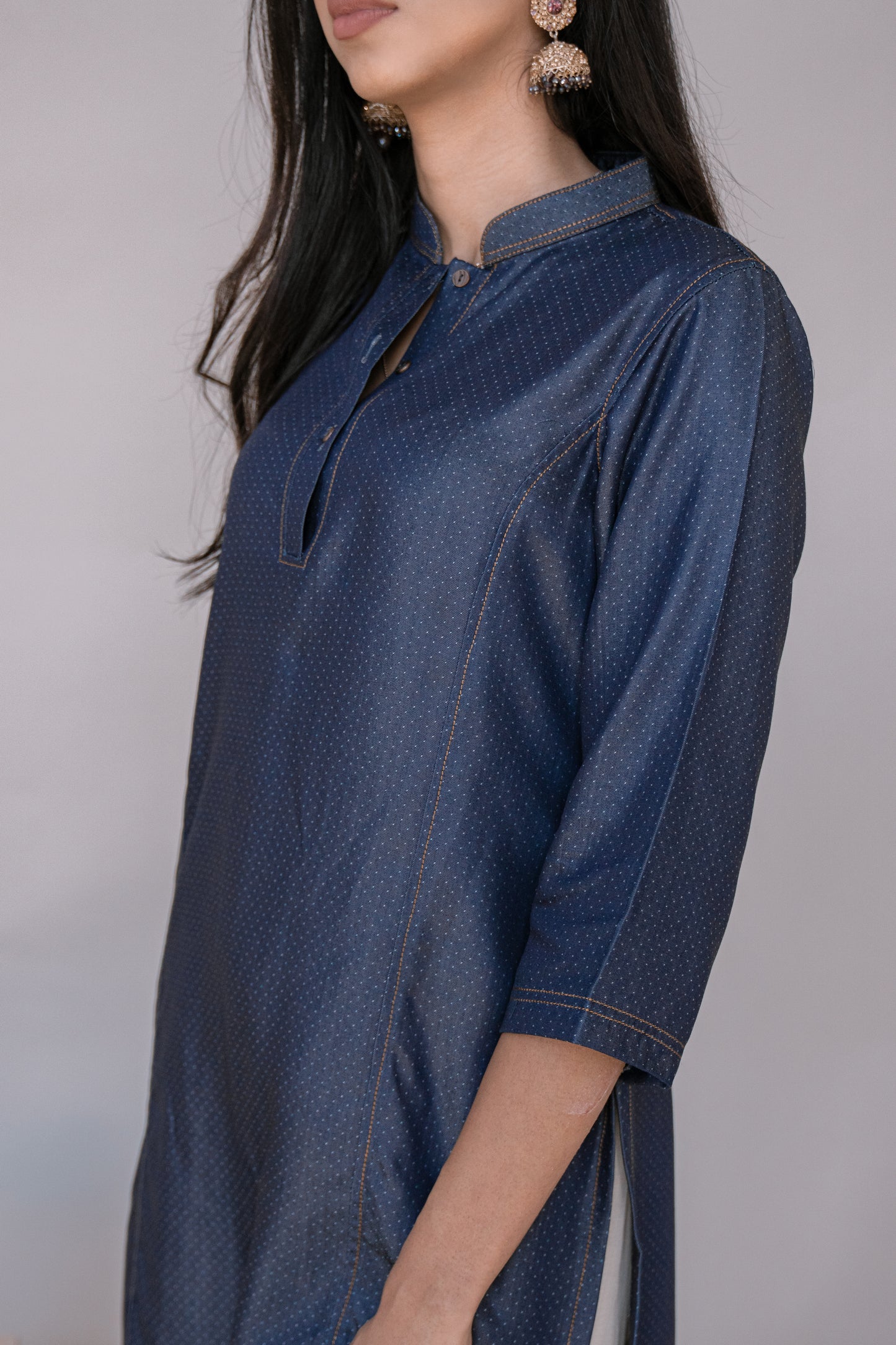 Stand Out - Denim Kurti