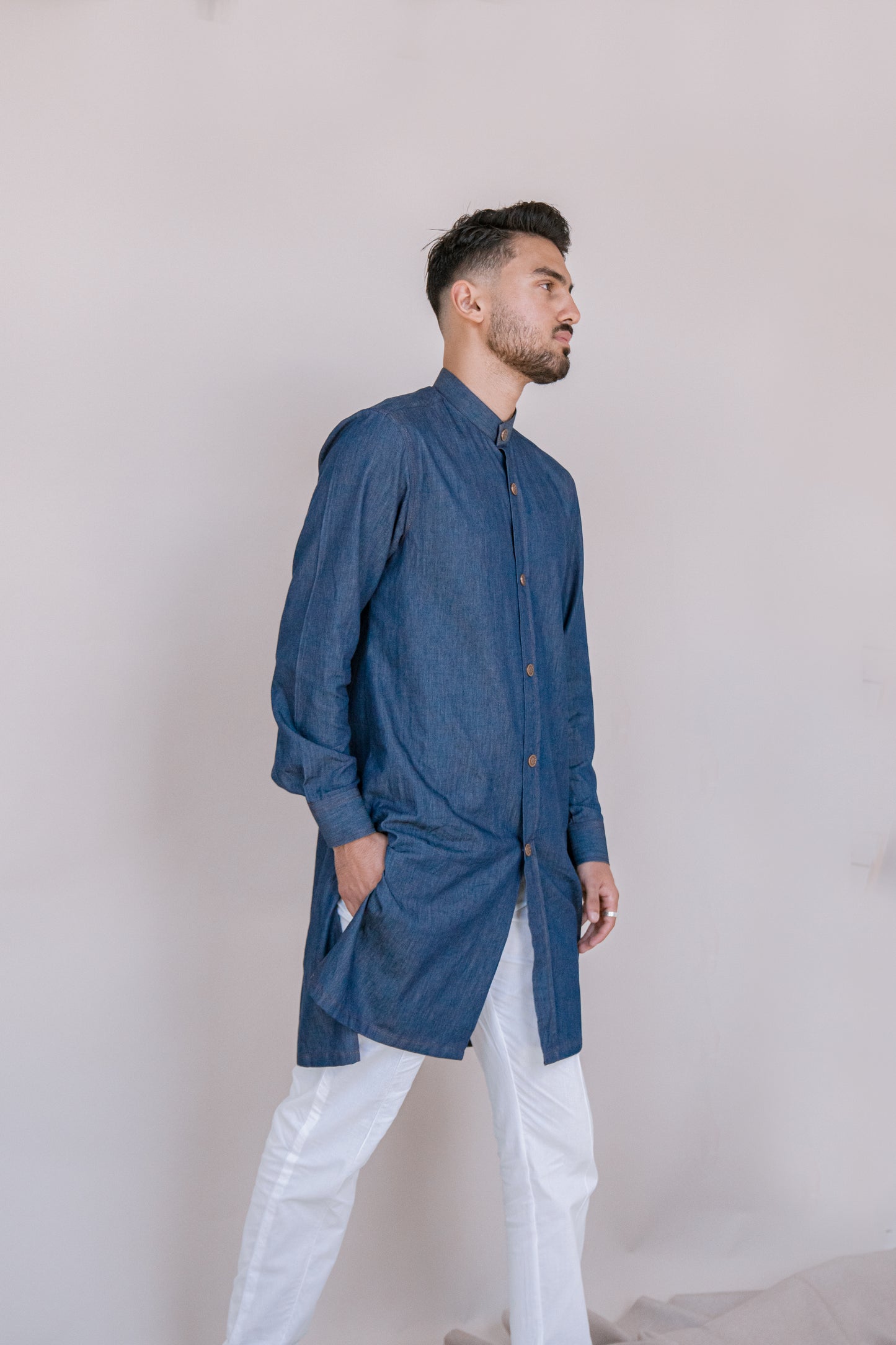 Stand Out - Denim Kurta