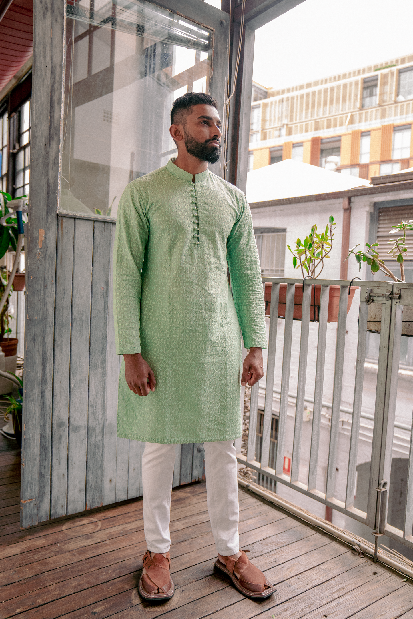 Casanova - Mint Green Kurta
