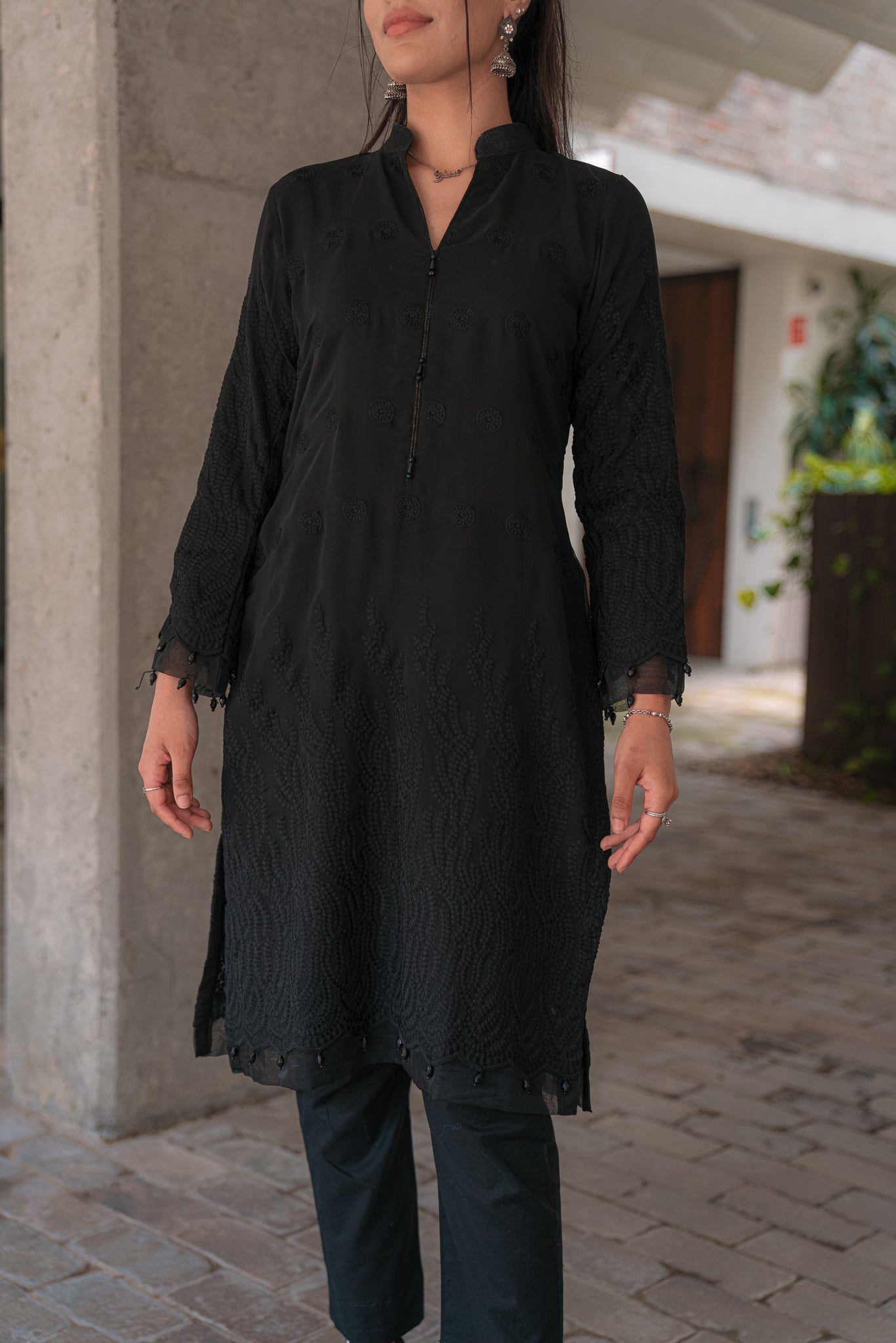 Saya - Black Kurti