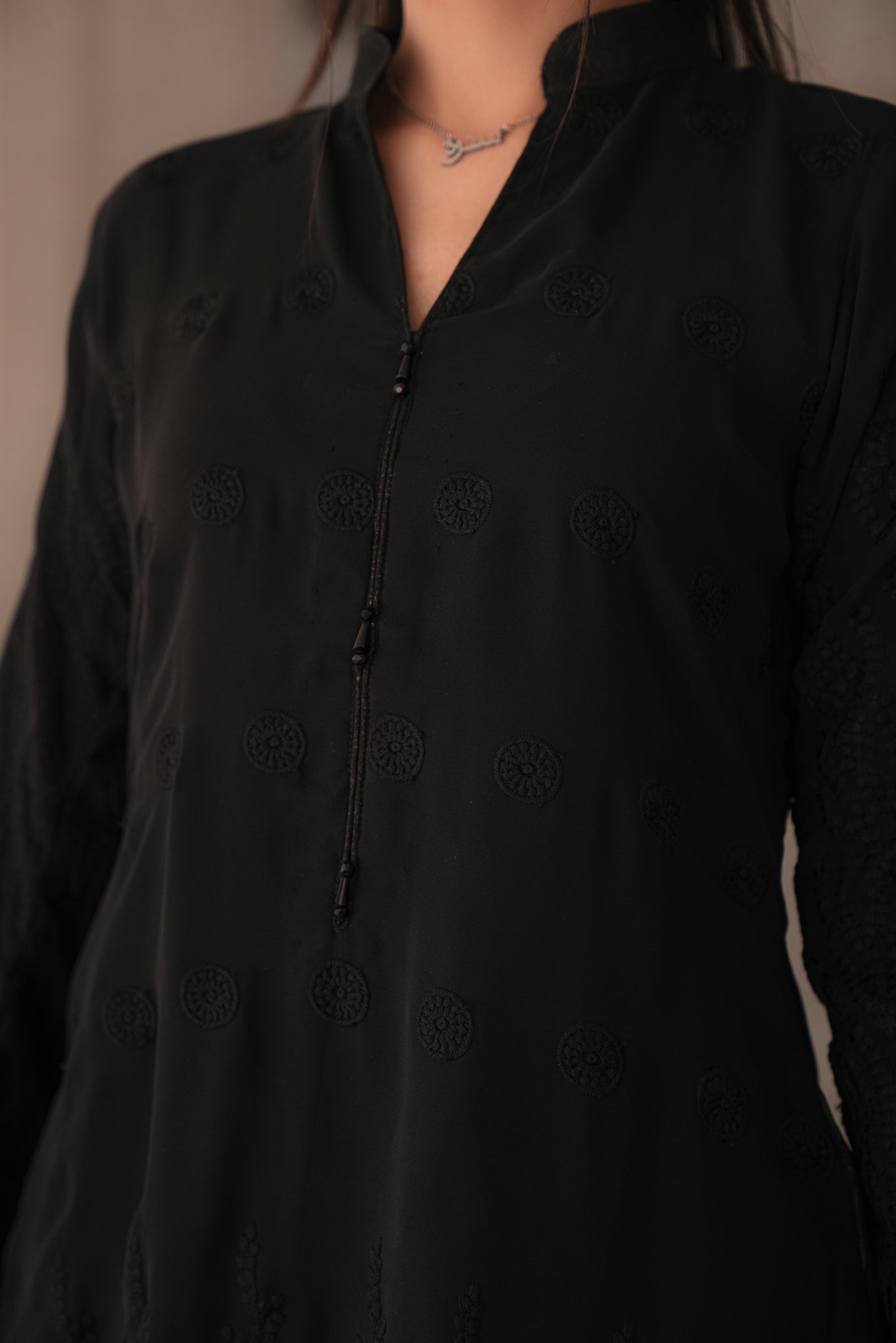 Saya - Black Kurti