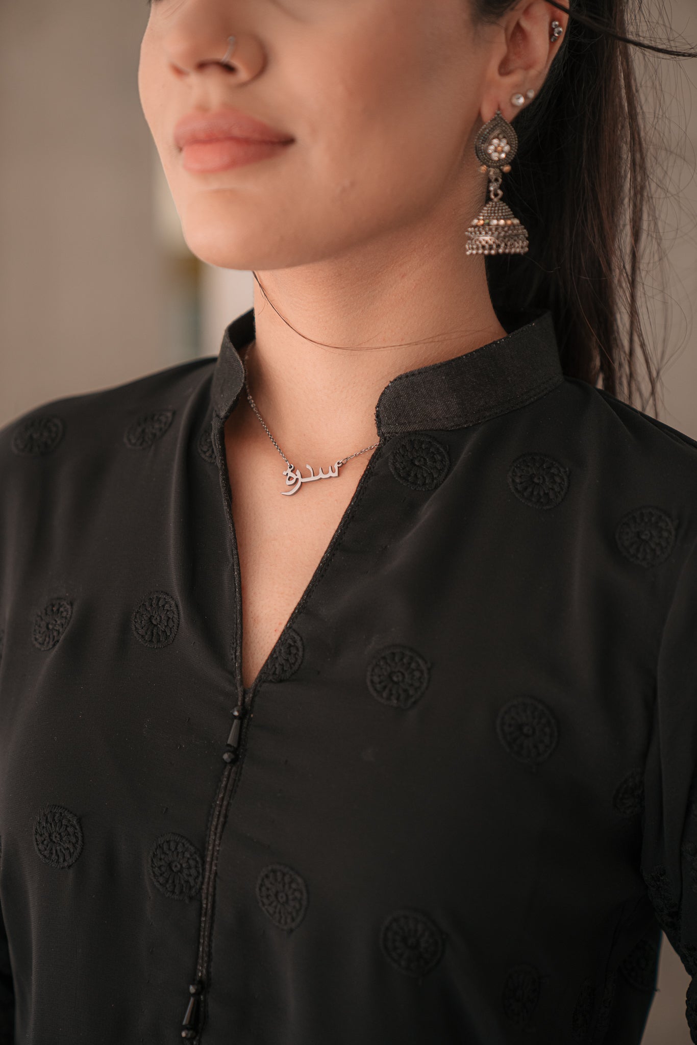 Saya - Black Kurti