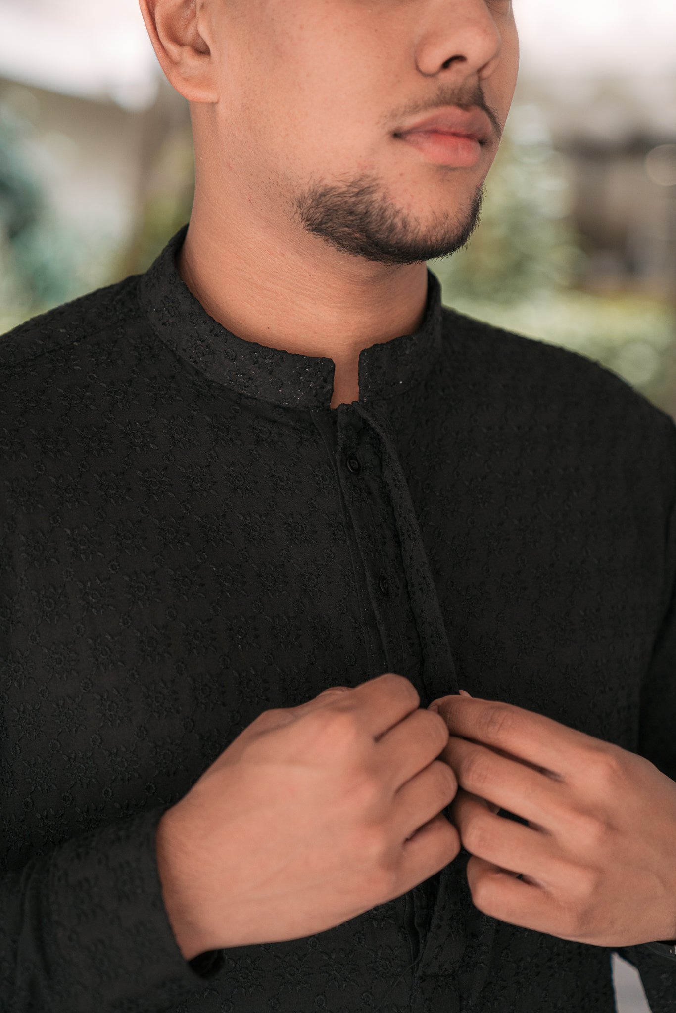 Raat - Black Kurta