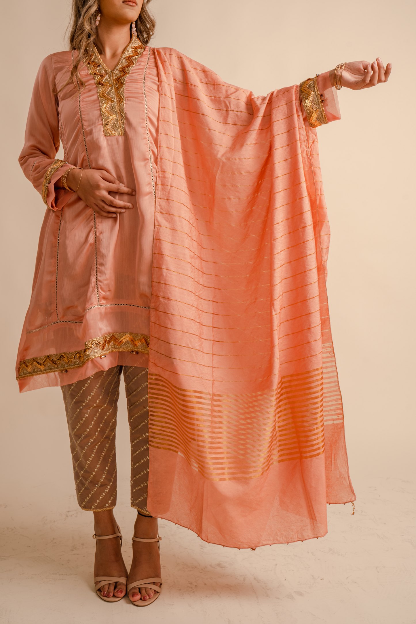 Dusty Pink Dupatta