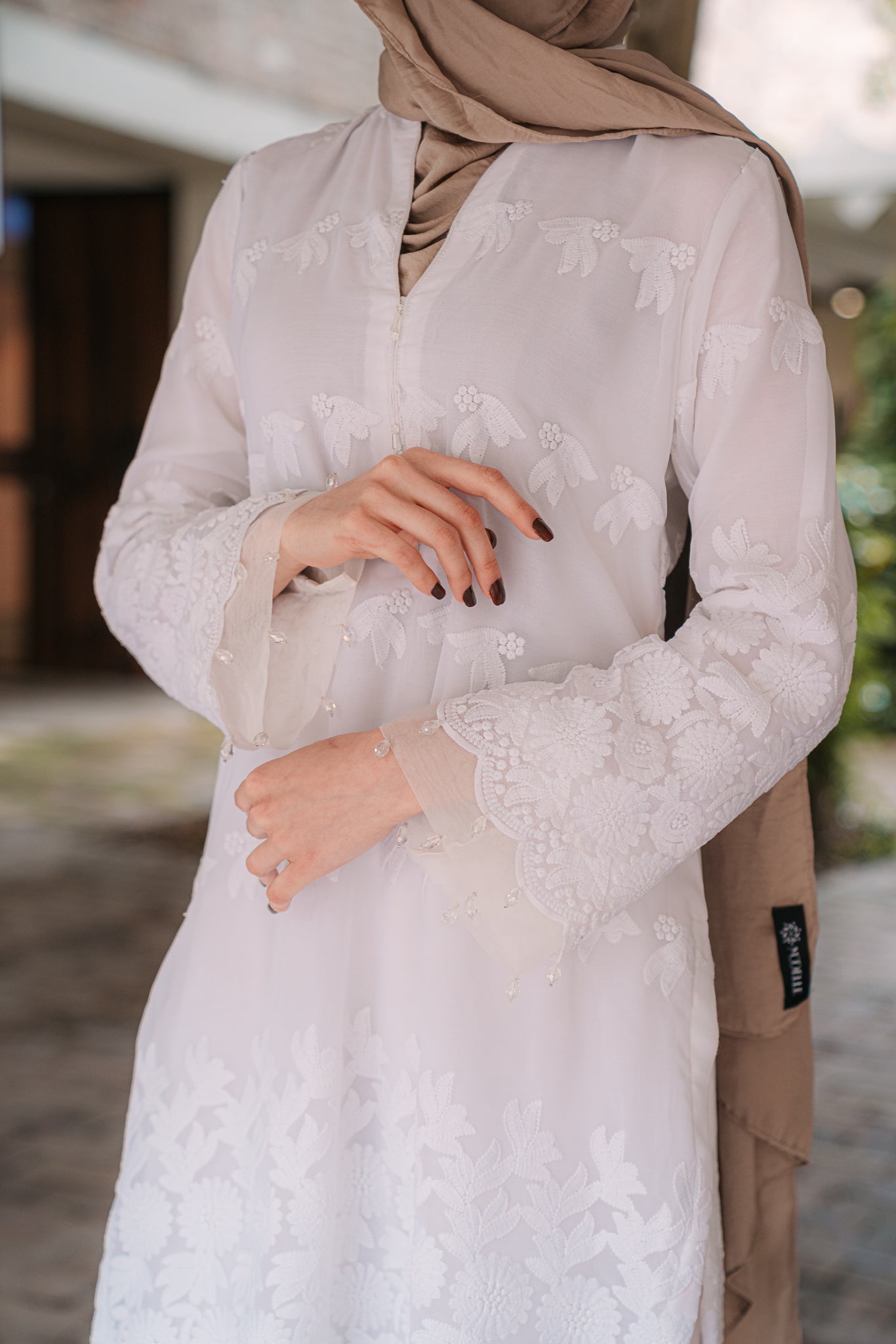 Noor - White Kurti