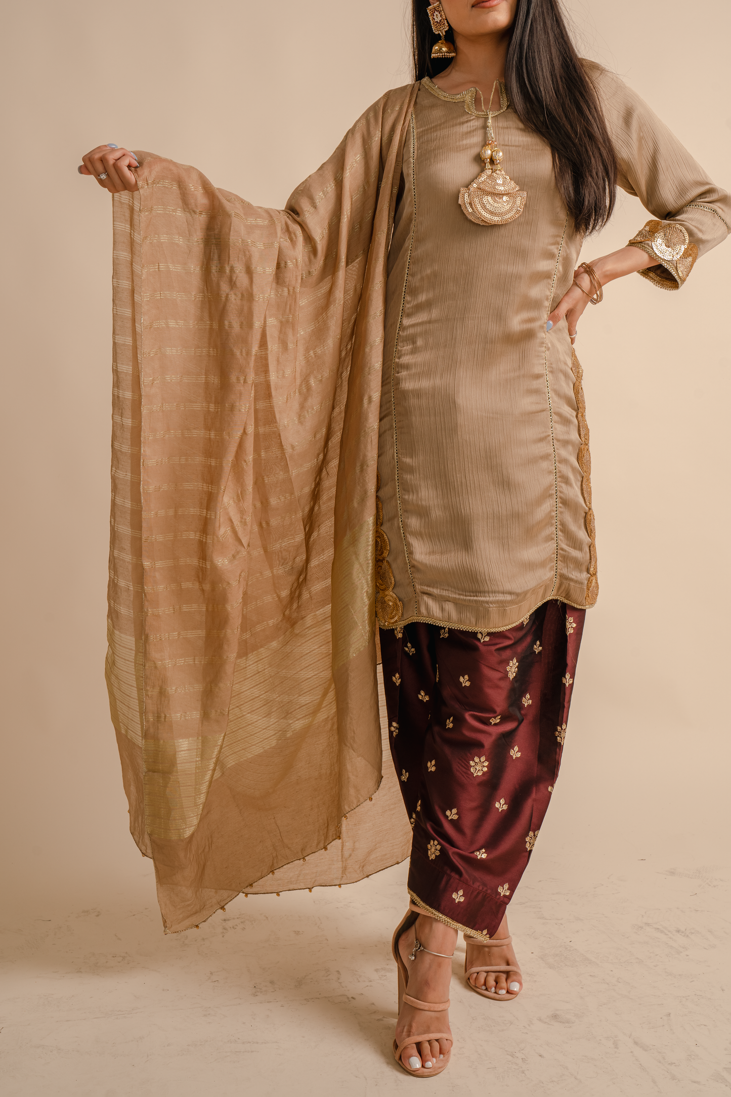 Fawn Dupatta