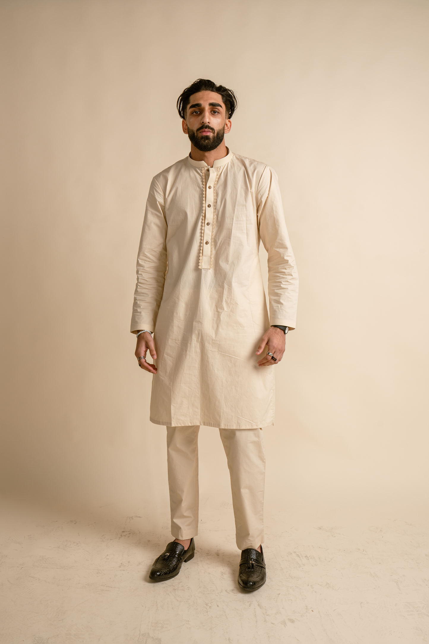 Cream Kurta & Pajama