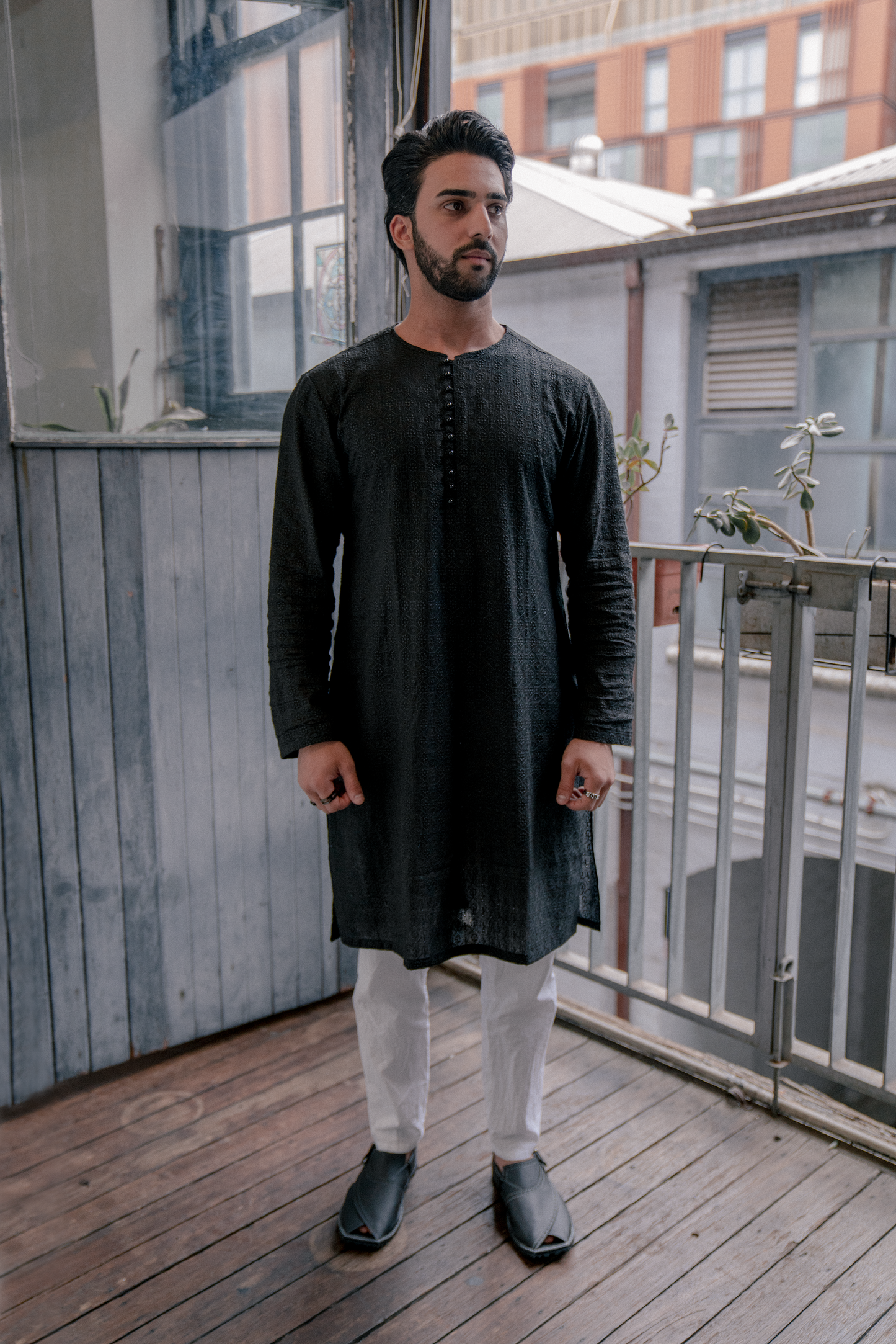 Hero - Black Kurta