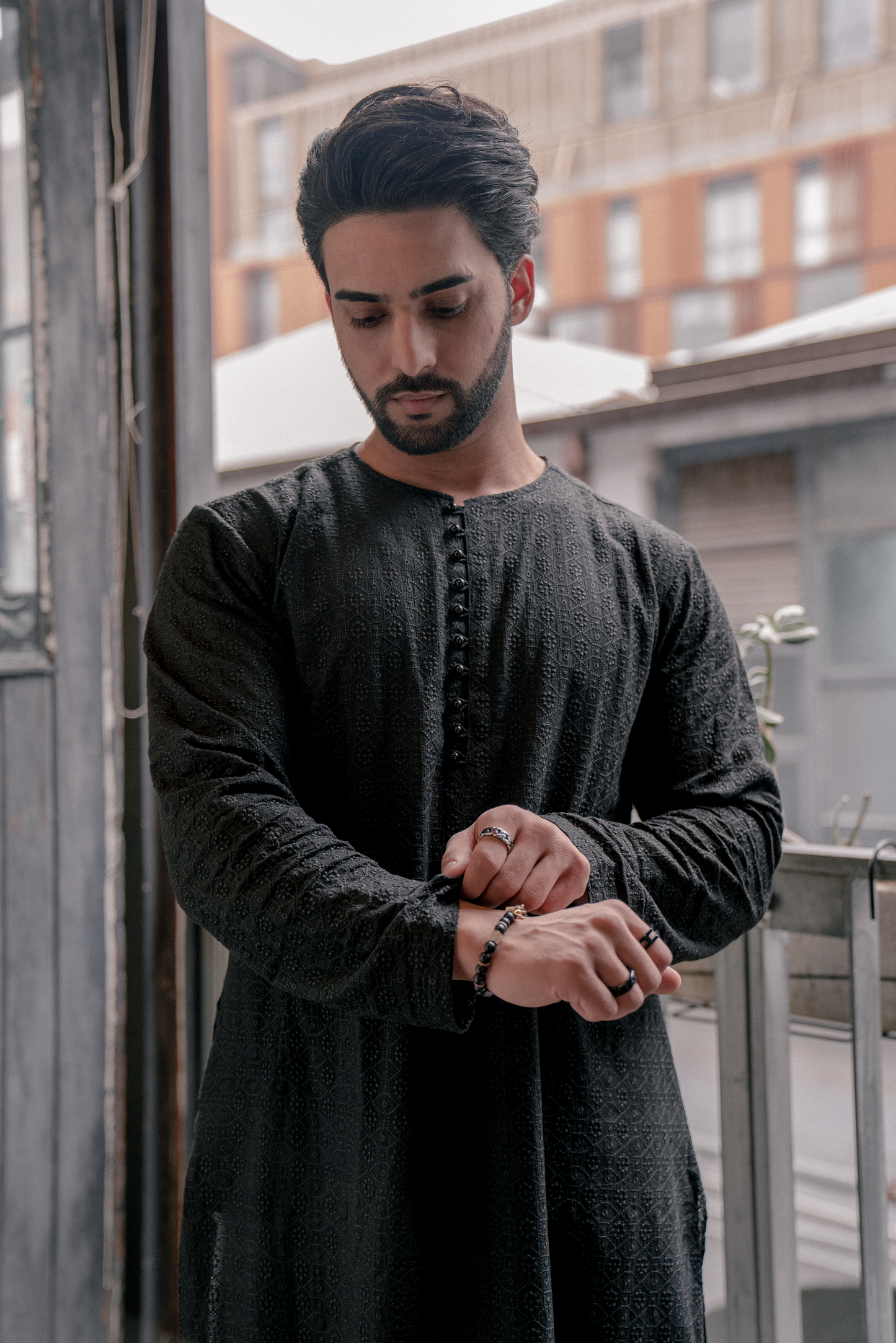 Hero - Black Kurta