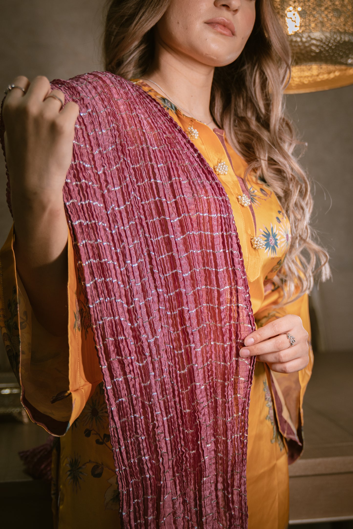 Crushed Purple Dupatta