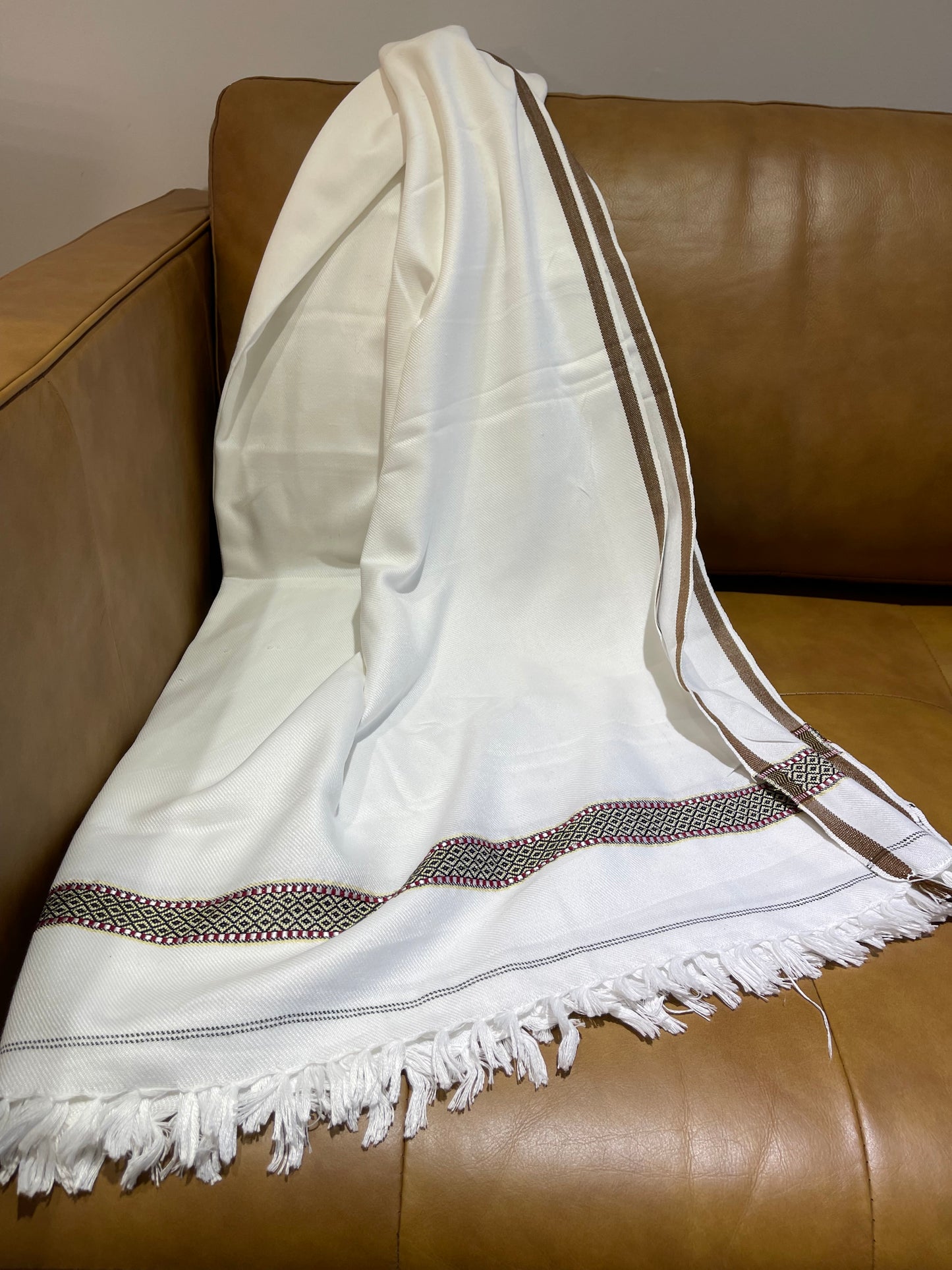 Gents - White Shawl