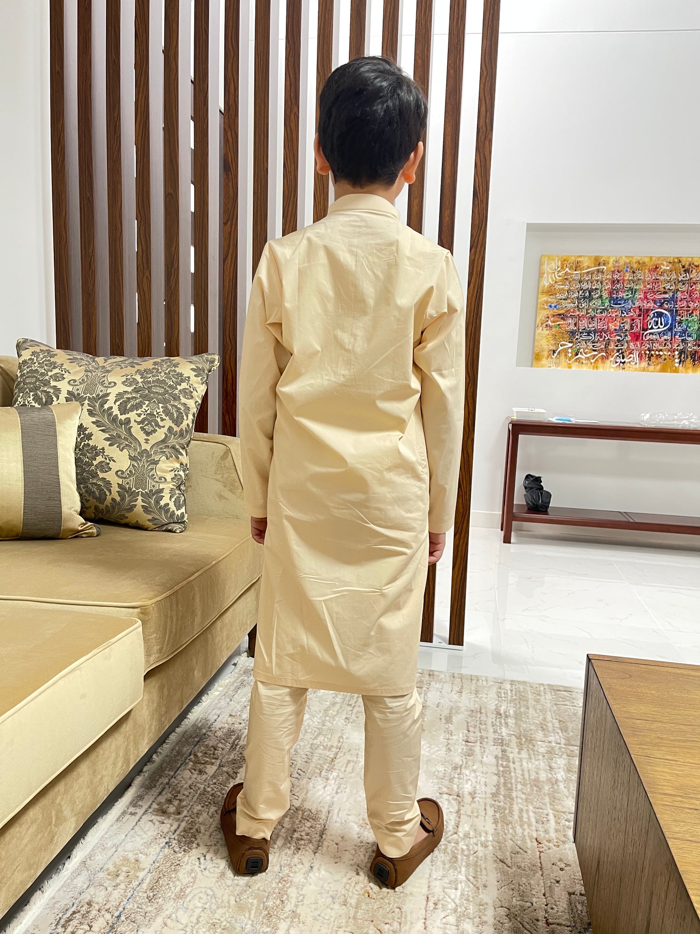 Boys - Cream Kurta & Pajama