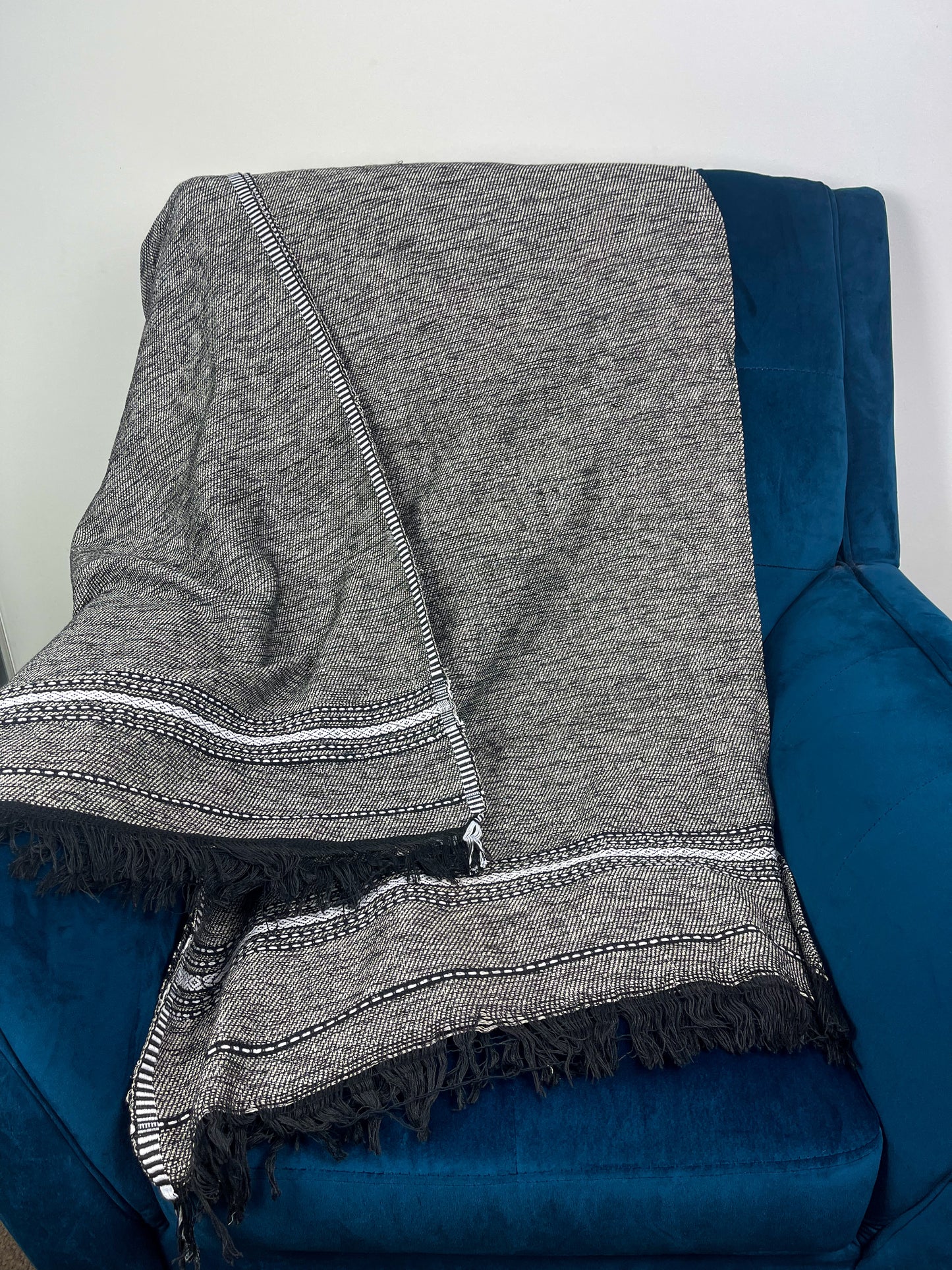 Grey & Black Shawl