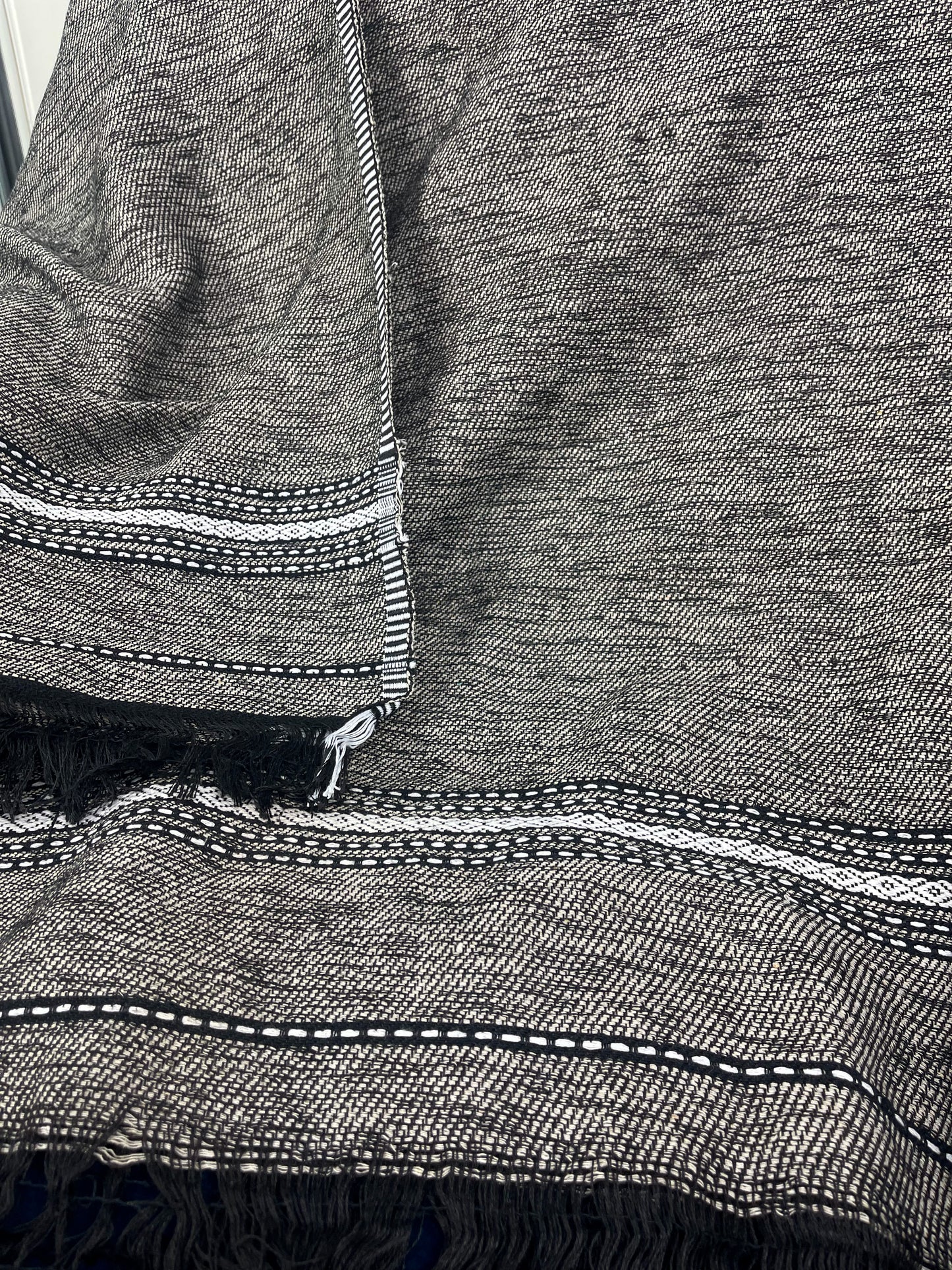 Grey & Black Shawl