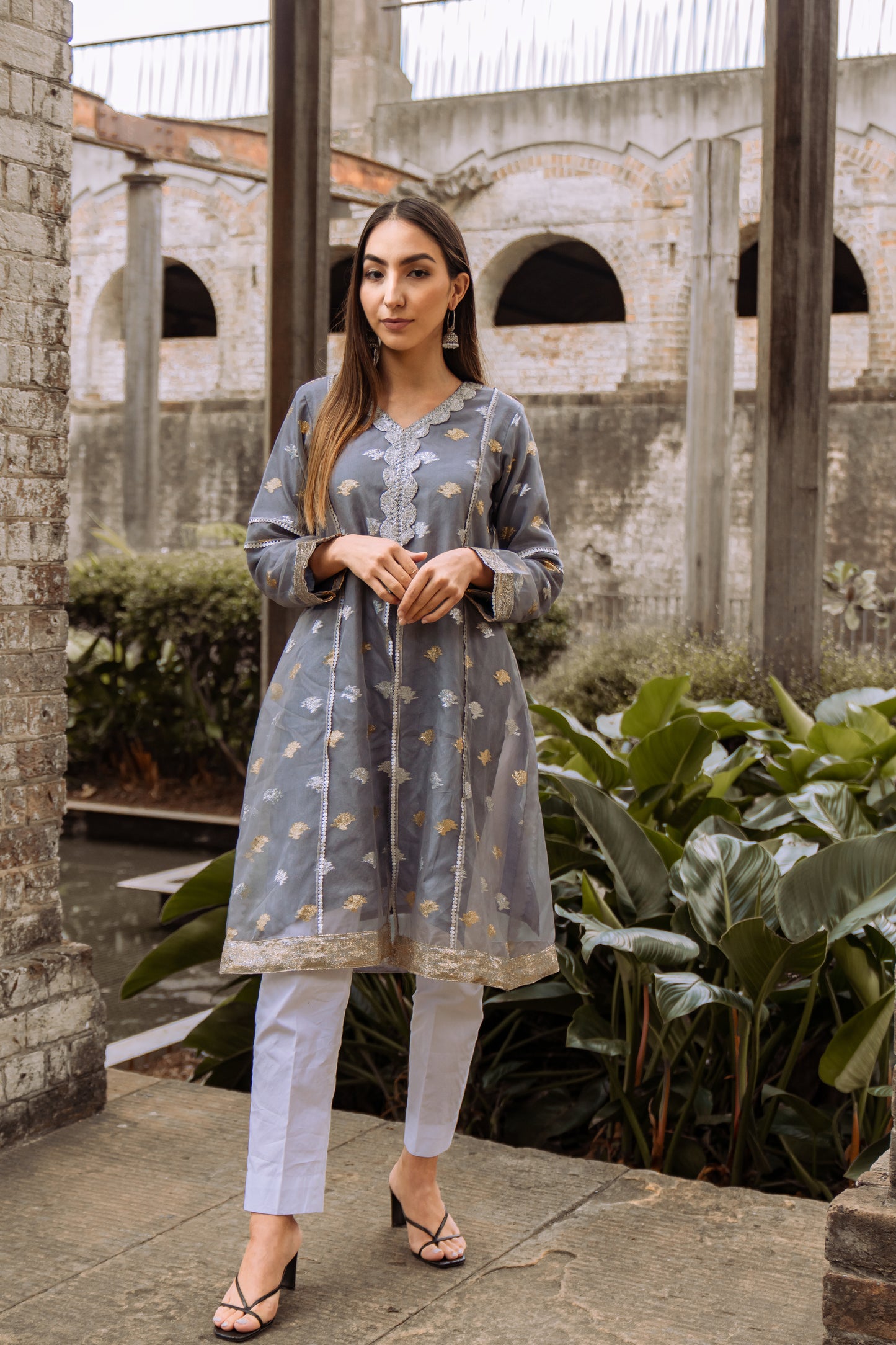 Lavish - Grey Kurti