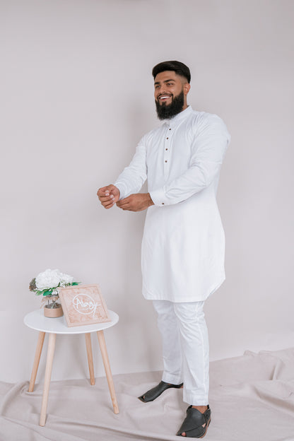 Simply Stylish - White Kurta