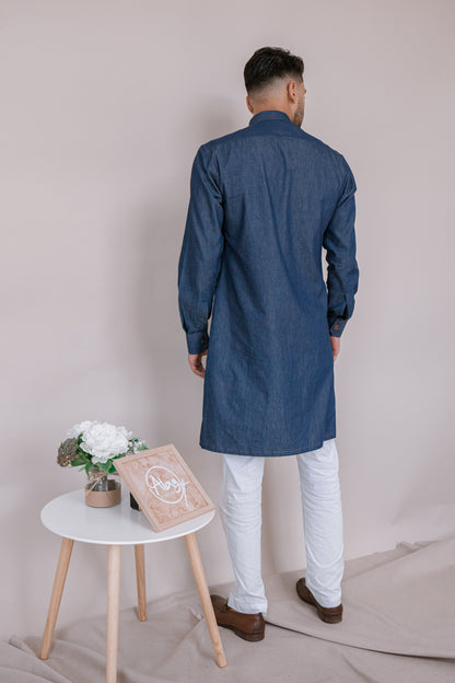 Stand Out - Denim Kurta