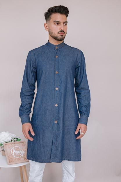 Stand Out - Denim Kurta