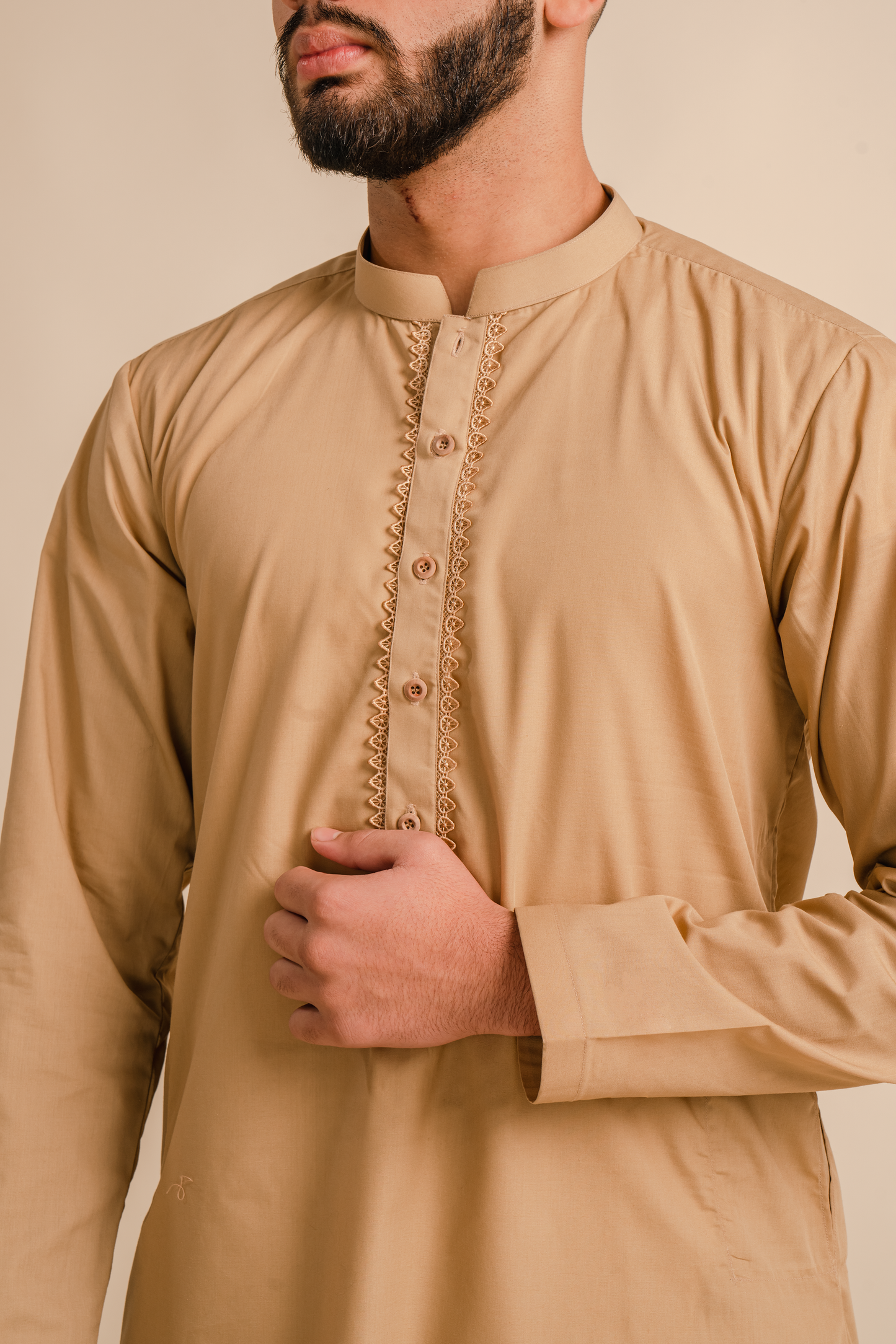 Golden Beige Kurta & Pajama