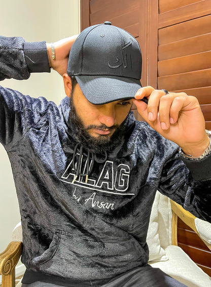 Alag Cap - Black Embroidery