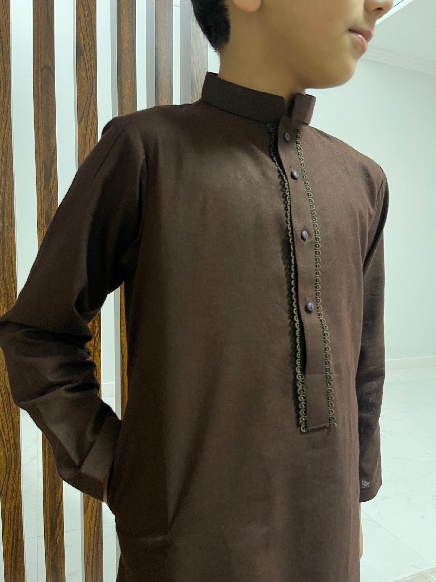 Boys - Cocoa Brown Kurta & Pajama