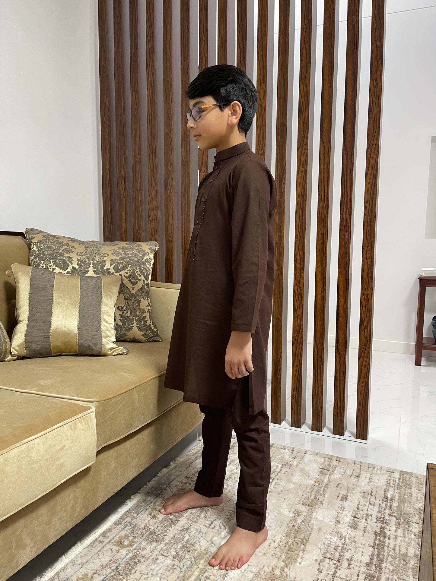 Boys - Cocoa Brown Kurta & Pajama