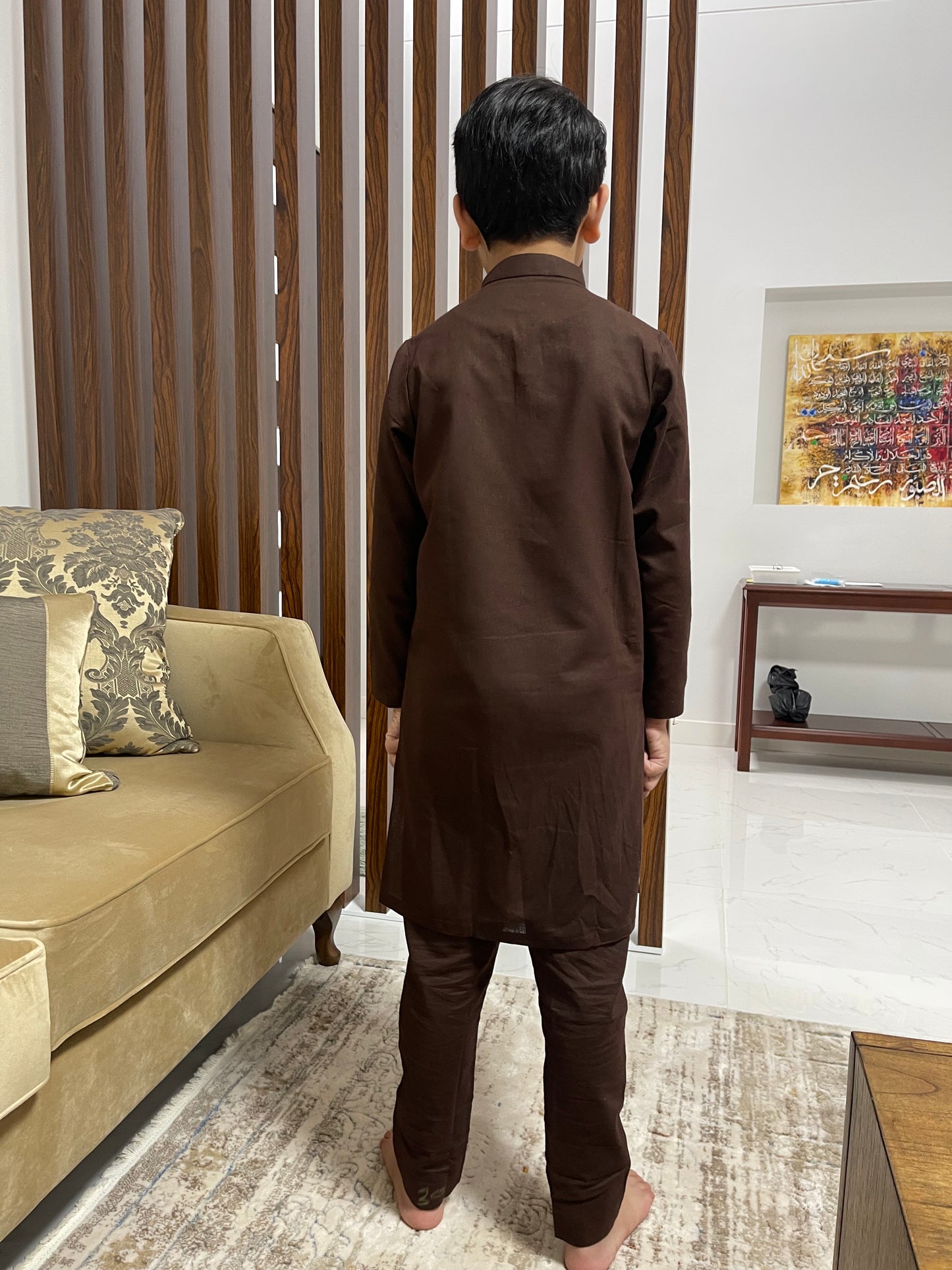 Boys - Cocoa Brown Kurta & Pajama